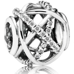 Pandora Galaxy Charm with Clear Zirconia
Retired Sterling Silver